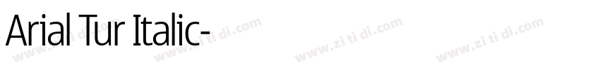 Arial Tur Italic字体转换